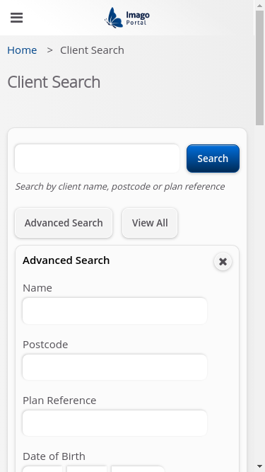 Role-Adviser > 02 Client Search > Advanced search